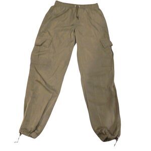 LOVE STREAK women's junior's small solid olive green cargo jogger pants